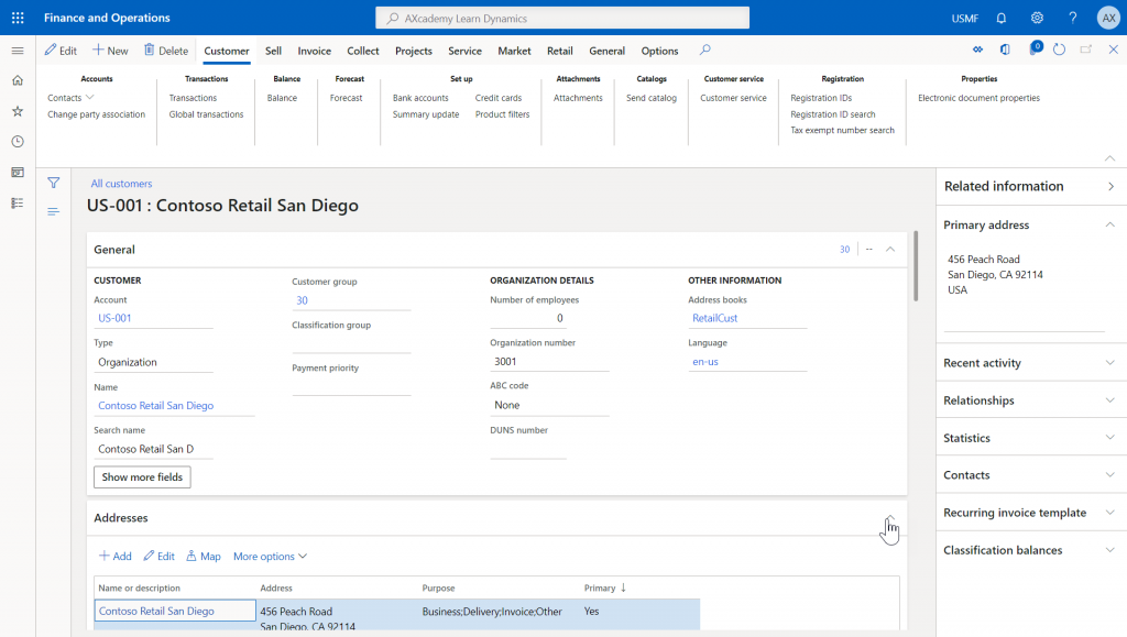D365FO Implicit personalizations Customer record ACtionPane FastTabs FactBox