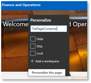 Create a new workspace in D365FO part 3